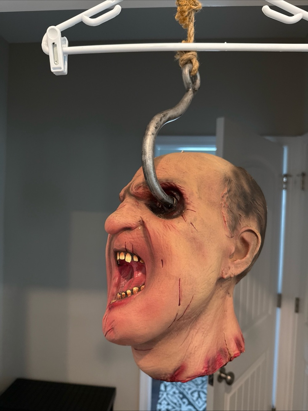 Spirit Hanging Hooked Foam Head Halloween Decor